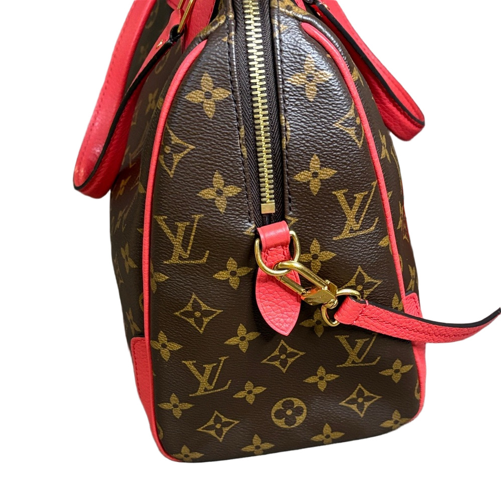 Louis Vuitton Retiro NM Monogram Bright Coral Trim Satchel Bag - Picture 4 of 14